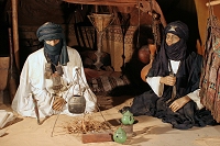Un'immagine della tenda dei Tuareg