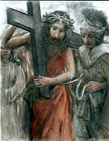 Un particolare della Via Crucis