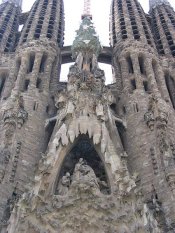 Una delle facciate della Sagrada Familia