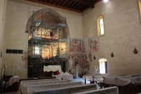 I restauri all'interno della Chiesa