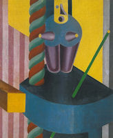 Fortunato Depero, La bambola meccanica (Bambola blu), 1917, coll
