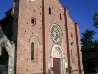 La facciata della Collegiata di Castiglione Olona