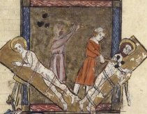 Il martirio dei Santi in un'antica pergamena