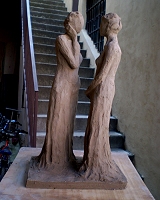 Una scultura di B.Zanon