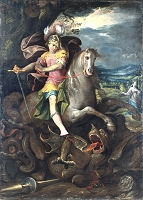 San Giorgio e il drago, Lesa (Novara)