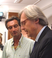 Vittorio Sgarbi e Attilio Fontana