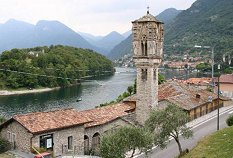 La costruzione di Ossuccio, partic. del campanile