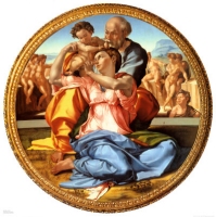 'Tondo Doni (Sacra Famiglia', Michelangelo