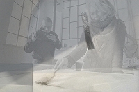 In studio ripresa dalla tv - ph. R. Ranza