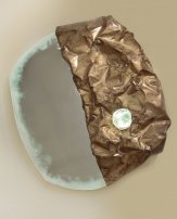 N. Frigerio, Specchio Lunare 2004, scocca di ottone argentato, s
