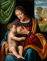 B. Luini, Madonna che allatta