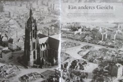 Il centro di Francoforte dopo i bombardamenti della II guerra mo