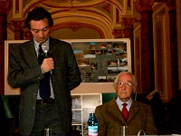 Il sindaco Fontana e Giuseppe Panza