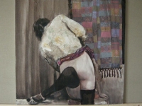 'Aonymous 1920 - joux de femmes', olio su tela, 70x70 cm