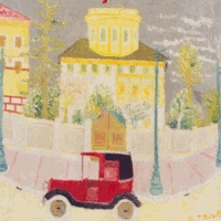 'Il Taxi rosso', Birolli, 1932