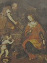 Il dipinto della parrocchia raffigurante la Sacra Famiglia