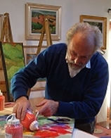 Sandro Bardelli nella sua casa-atelier