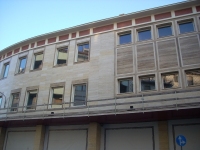 La facciata dell'edificio