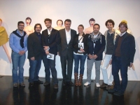 Riccardo Blumer e gli studenti di San Marino