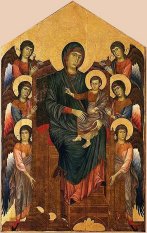 Madonna in trono con il Bambino e angeli