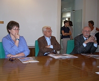 C. Carletti, G. Lotti e il sindaco F.Paronelli 