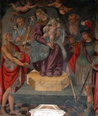 C. Martinolio, Madonna con Bambino e Santi, Oratorio di Bocciole