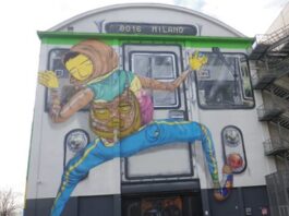 Efêmero, il grande murales all’Hangar Pirelli Bicocca